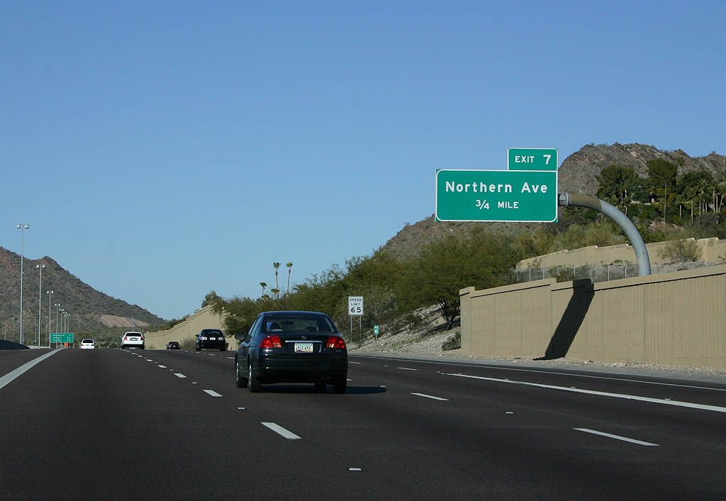 51 freeway at Northern ave