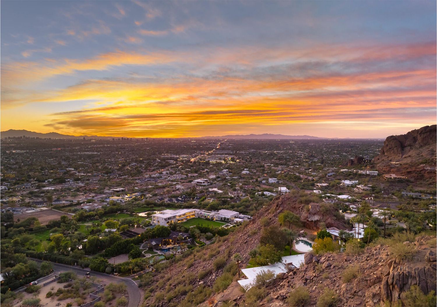 Arcadia Phoenix 85018 sunset