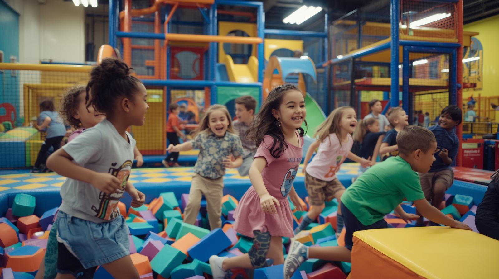 kids playing at indoor play center in phoenix az