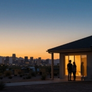 an image of first-time homebuyers in phoenix, trying to make a decision