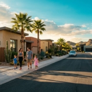 Sunlit Phoenix Neighborhood Street Living in 85014 Phoenix with kids in 2026