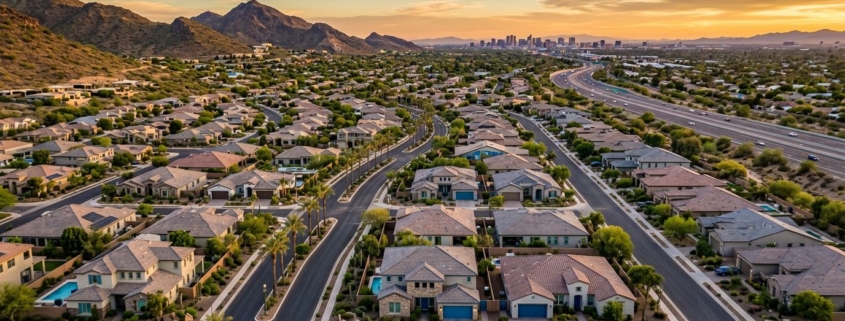 Phoenix family neighborhoods with easy SR-51 access