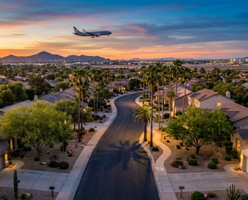 Phoenix airport noise neighborhoods