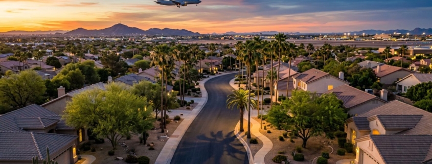 Phoenix airport noise neighborhoods