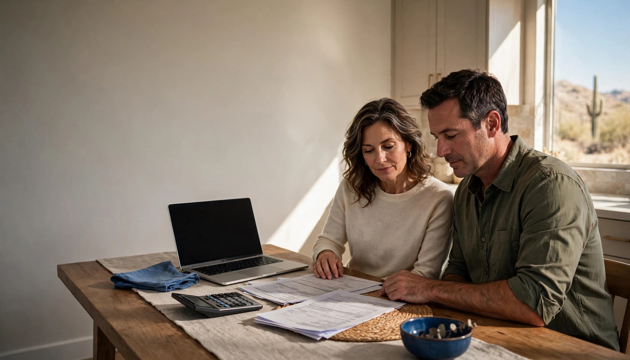 A couple reviews Arizona's Deed Fraud Alert System