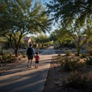 Phoenix Shaded Sidewalk phoenix neighborhoods mature trees